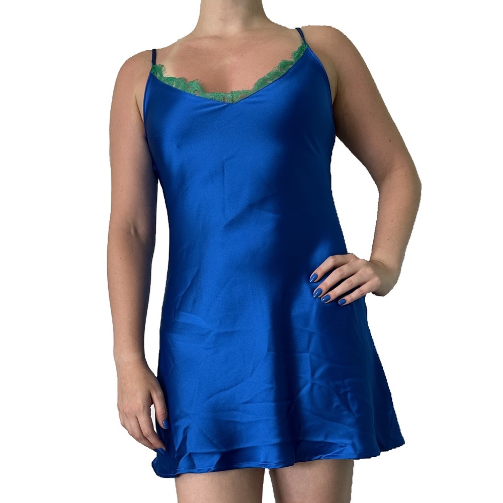 Forever 21 Blue Silky Dress